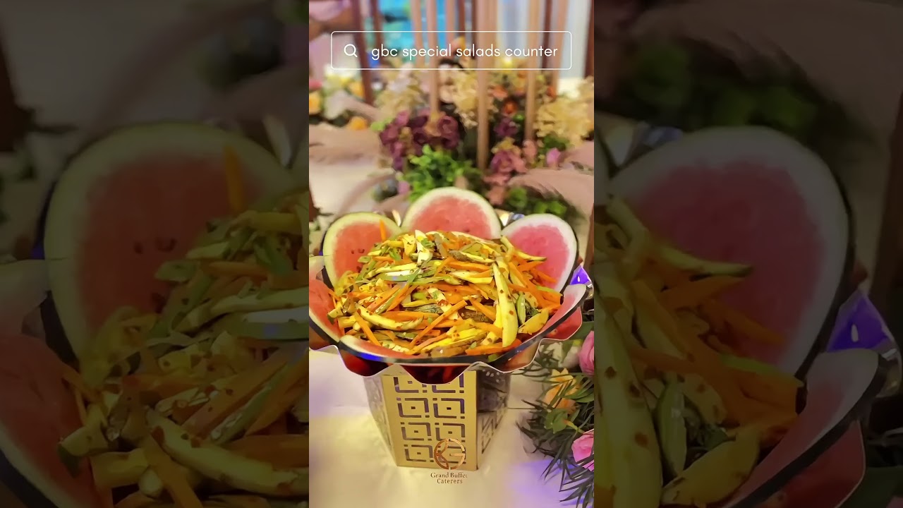 Grand Buffet Caterers Special Salad Counter | Wedding Food Display | Thrissur Event Catering Ideas