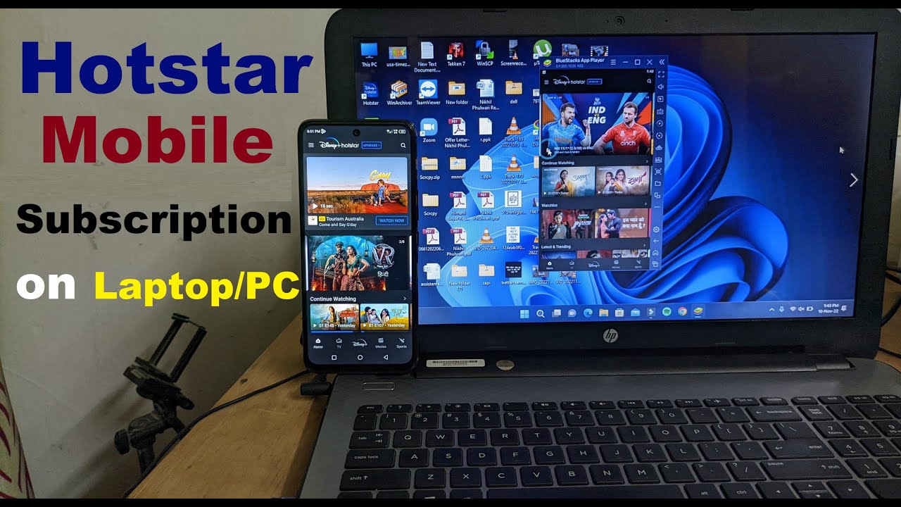 How to use Hotstar Mobile Subscription on Laptop . Hotstar Mobile Plan on Computer .