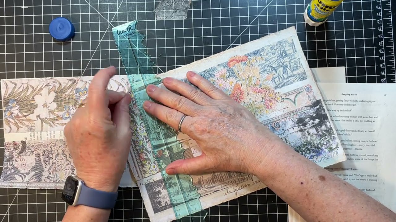 #roxysweeklychallenge | Tutorial | Quick masterboard made into hinged journal spots | Week 16