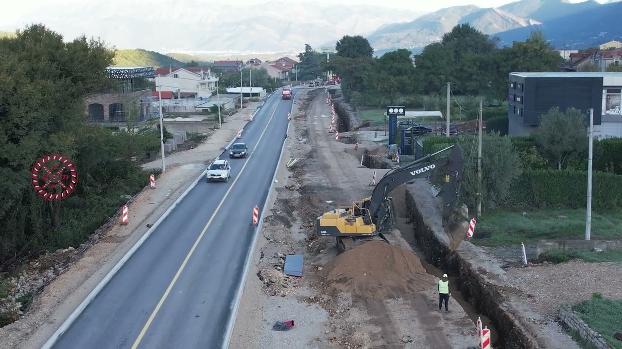 Radovi na rekonstrukciji puta M-2 dionica Tivat – Budva (Jaz)