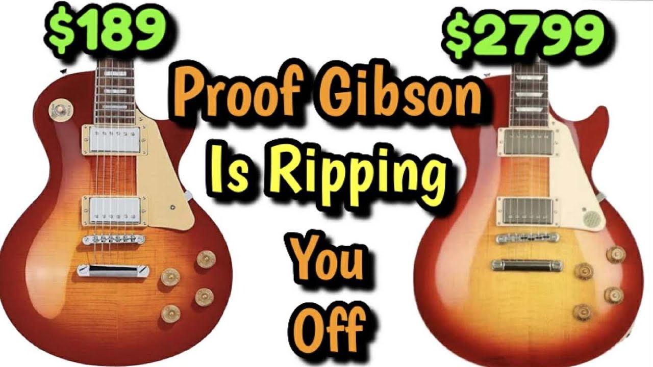 Они говорят мне, что копия Les Paul стоимостью менее 200 долларов сопоставима с Gibson за 2799 до...