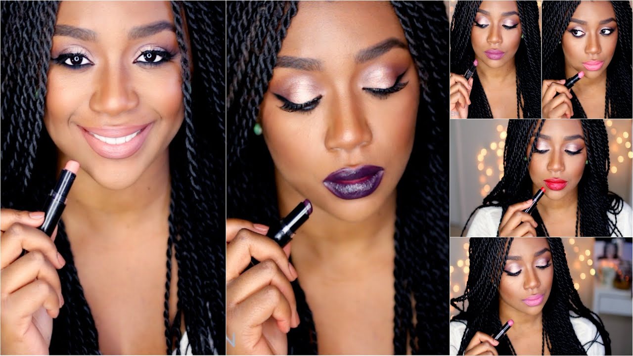 Drugstore Lipstick for Dark Skin | Lip Swatches + Review