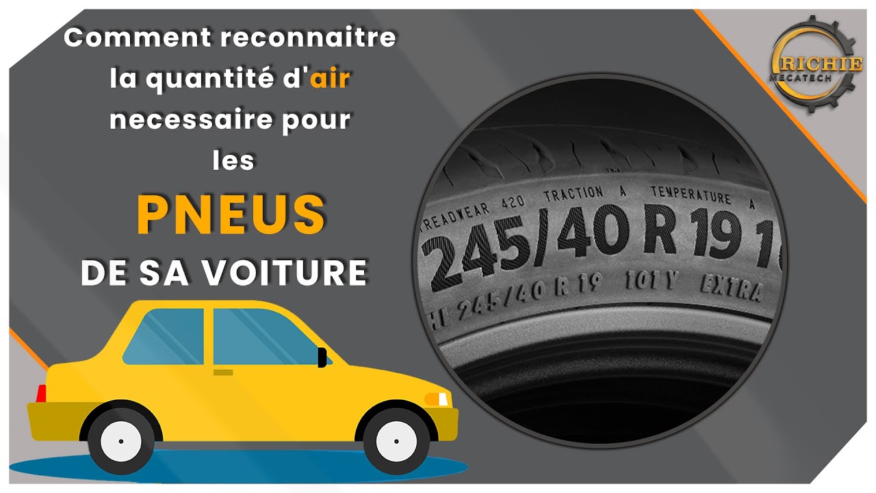 Comment savoir la quantité d'air pour ses pneus (roues)