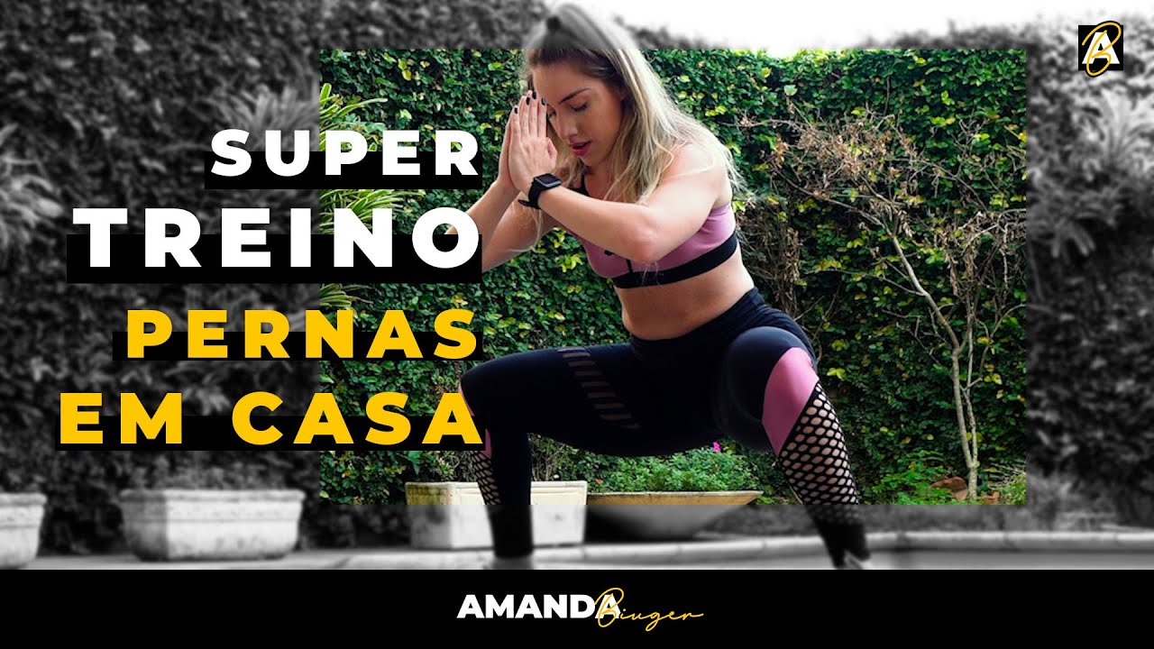 Como tornear as PERNAS em casa! - Amanda Biuger