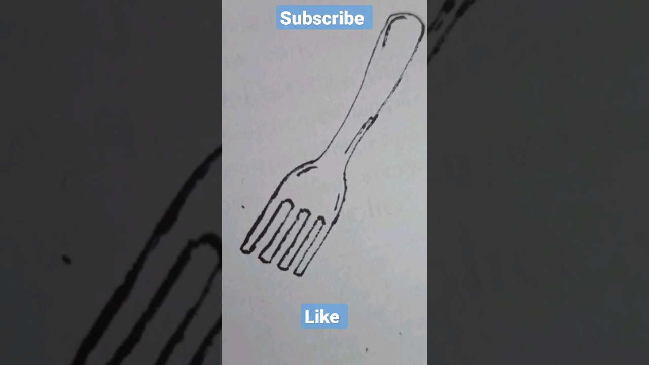 drawing fork / kitchen utensils