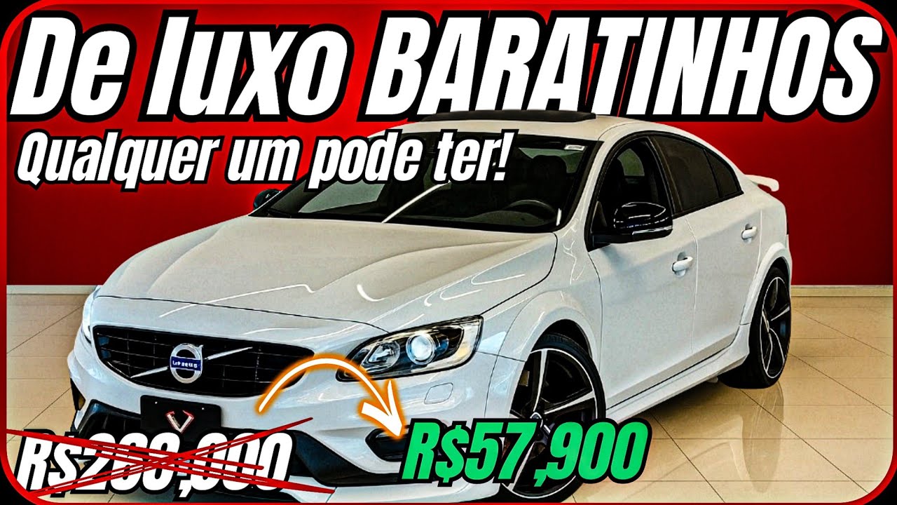 5 VOLVO de LUXO que ESTÃO MEGA BARATOS e QUALQUER UM PODE TER? MAIS BARATOS QUE COROLLA VELHO USADO 