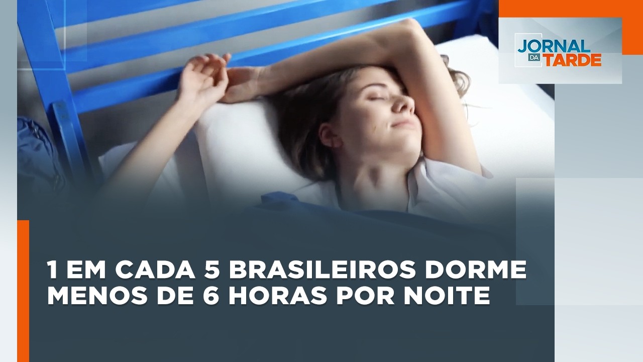 1 em cada 5 brasileiros dorme menos de 6 horas por noite