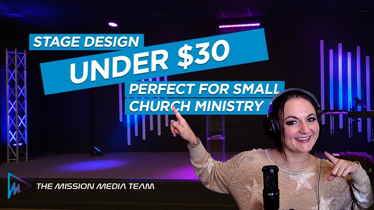 SMALL CHURCH STAGE DESIGN || All under $30