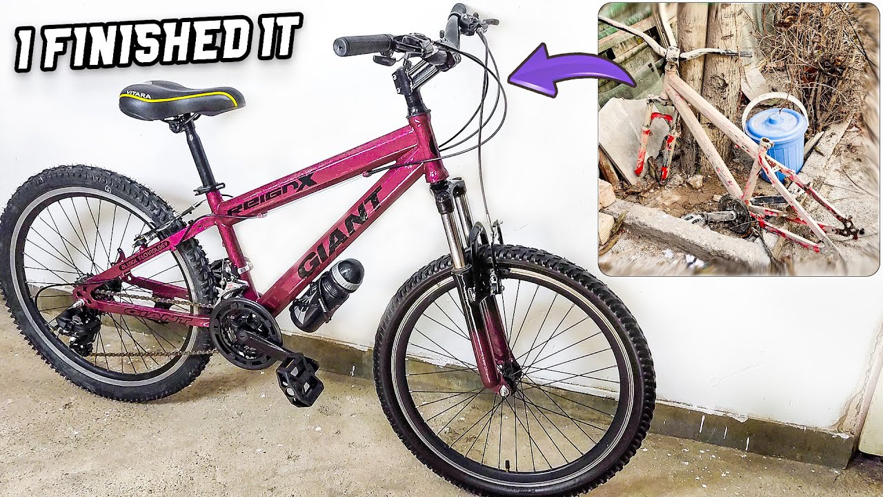 INCREDIBLE Bike Restoration | I found my childhood bicycle in the back yard and revived it Pt2