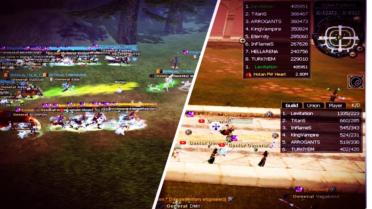 [Levitation] Guilld  Versus All Server Fortress War Old Silkroad ZSZC  07/09/2023