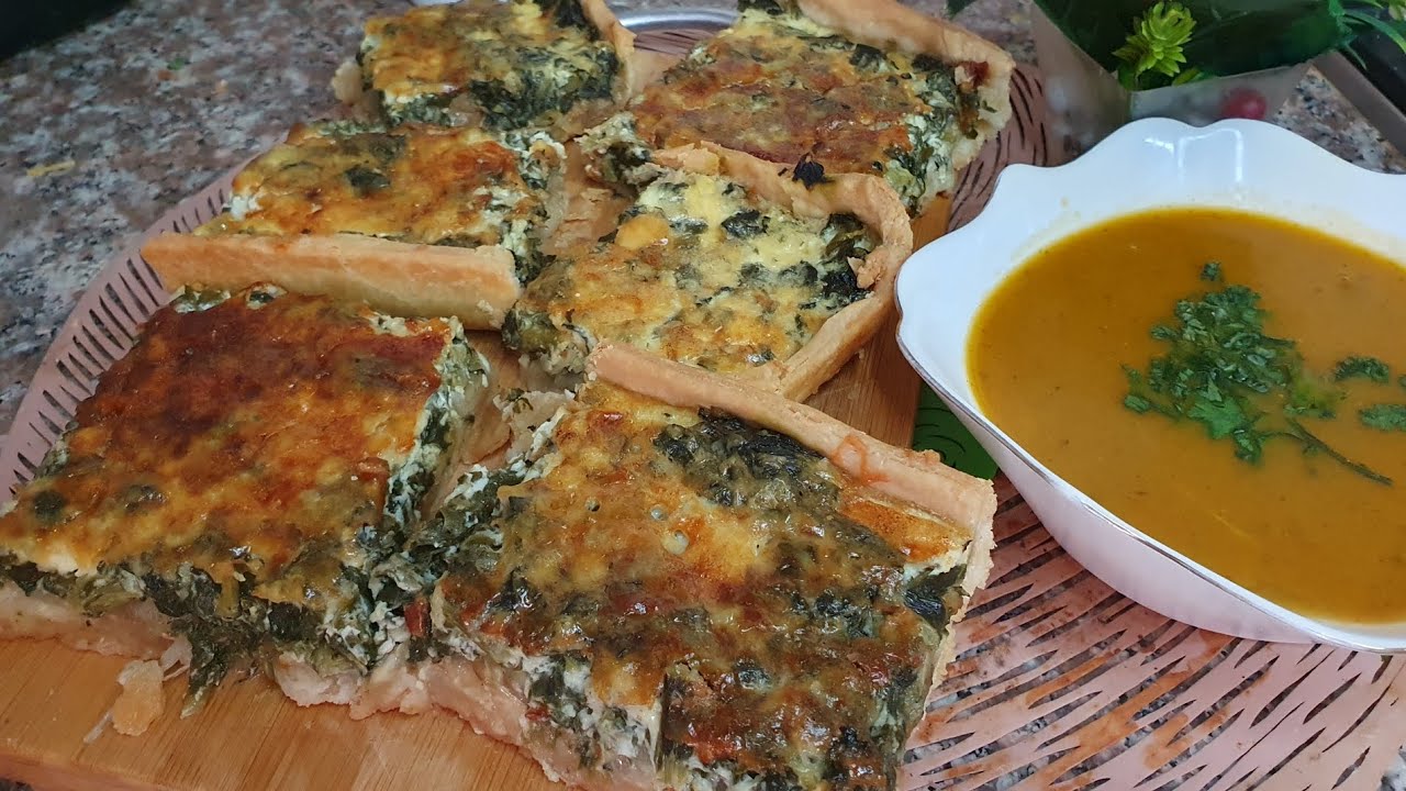 كيش حجم عائلي بالسبانخ ، البصل والجبن وعجينة من ابصط ما يكون#وصفات اقتصادية 🇩🇿🇩🇿🇩🇿