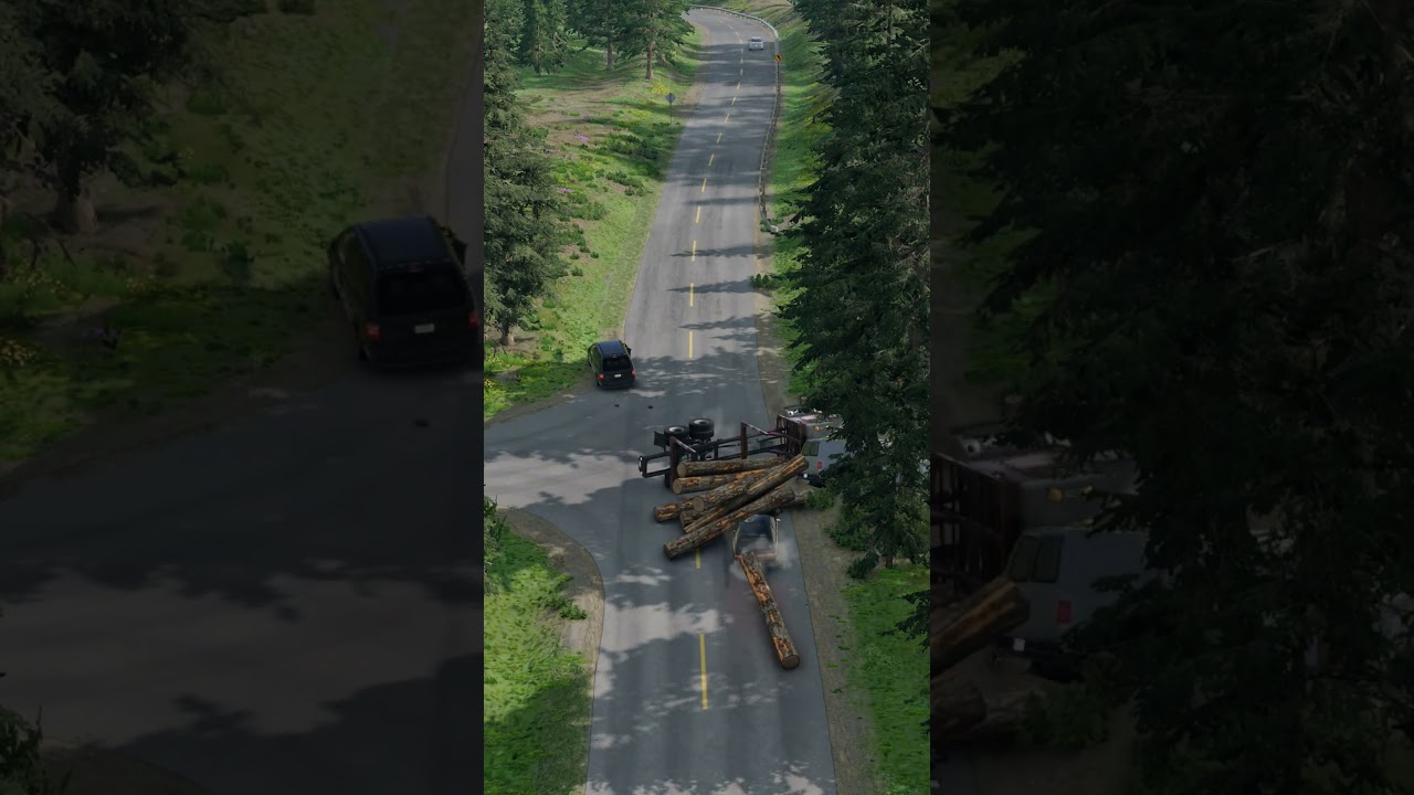 Realistic Highway Car Crashes #498