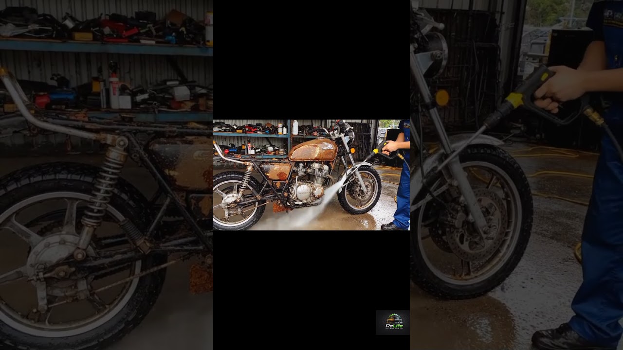 ASMR Bike Restoration Full Rebuild of Red Honda CG 125 1992 |