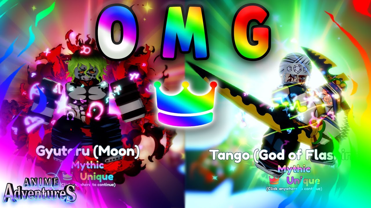 MY LUCKIEST UPDATE YET? [Showcase] UNIQUE MAX LEVEL EVOLVED GYUTARO AND TENGEN?* Anime Adventures