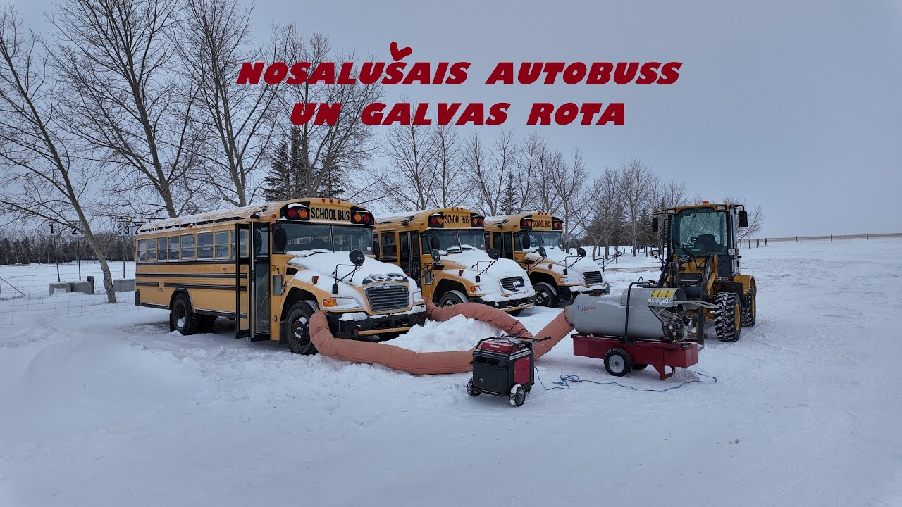 Nosalušais autobuss un galvas rota !