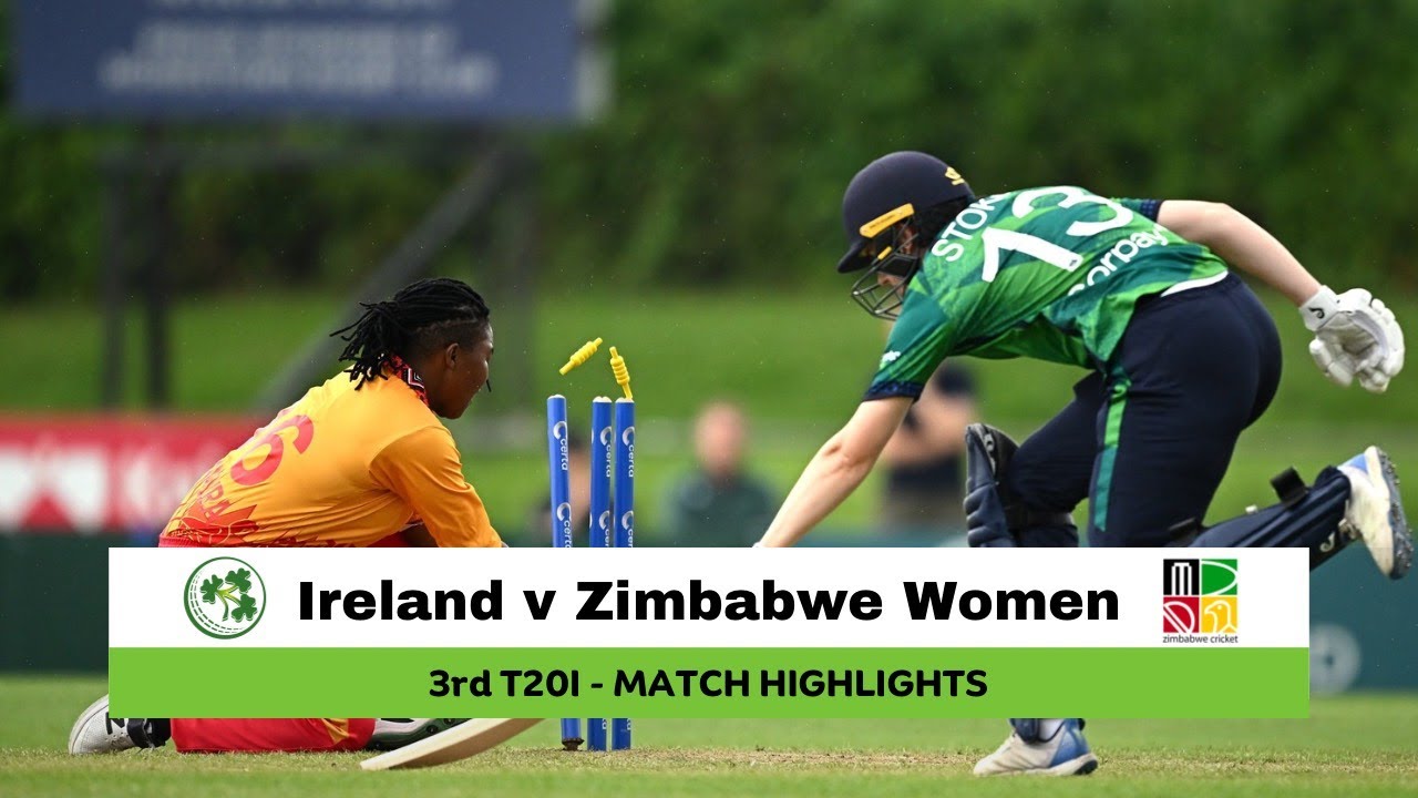 Ireland v Zimbabwe Women 3rd T20I, 202​5 | Match Highlights