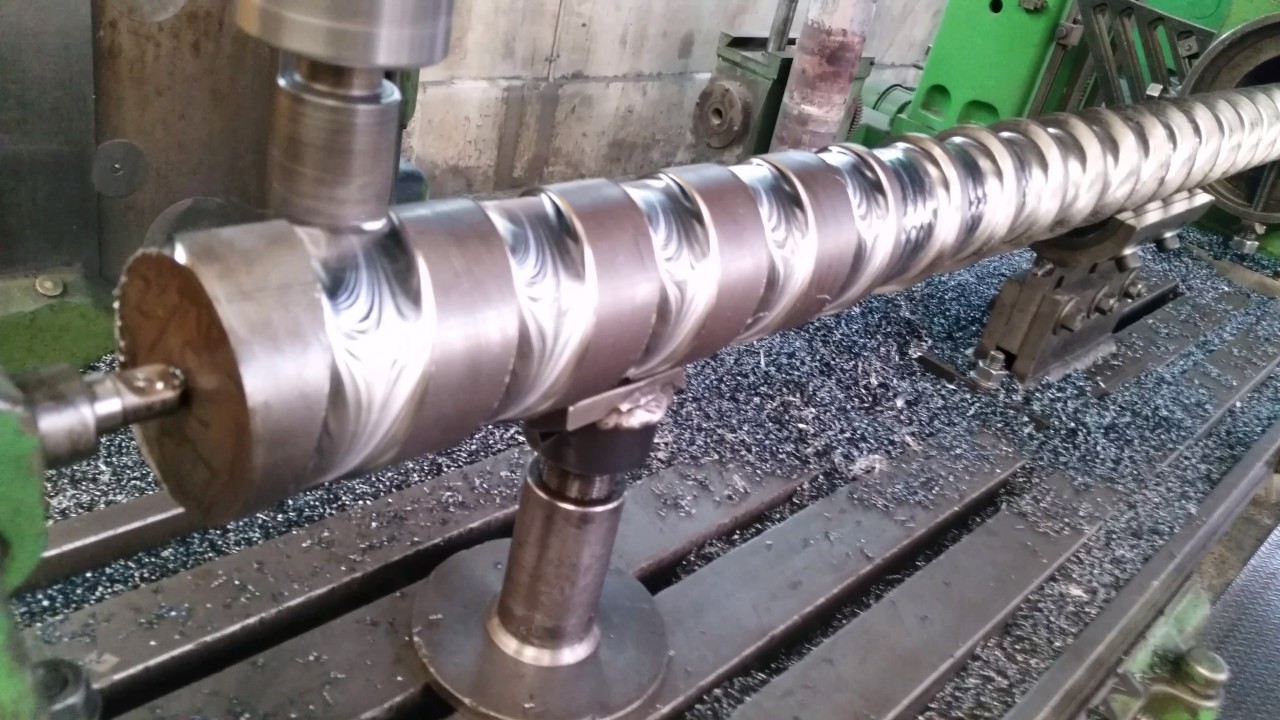Fabricación de un Husillo de 90mm para Extruder de bolsa
