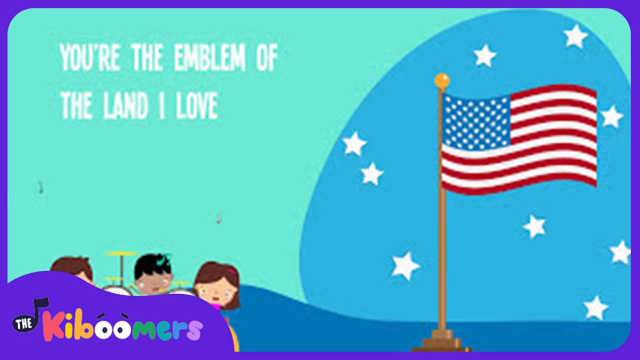 You're A Grand Old Flag Lyric Video - The Kiboomers Preschool Songs & Nursery Rhymes for Kids
