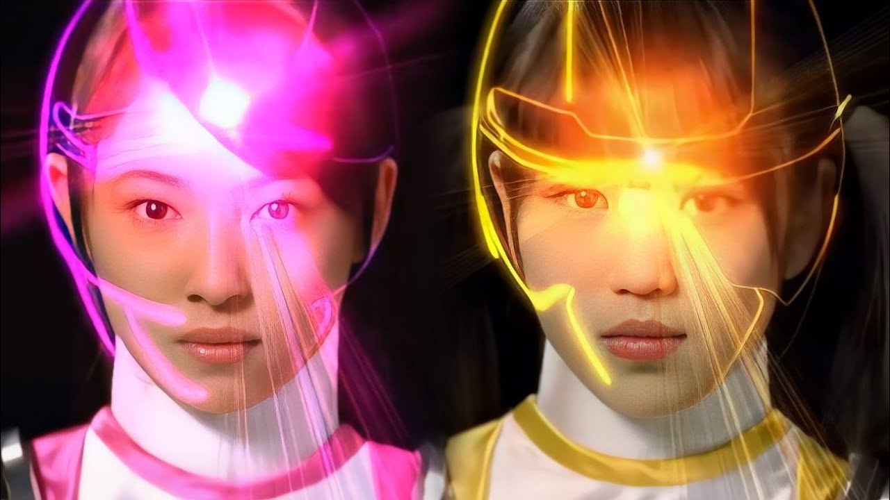 Sakura Nishihori and Natsuki Mamiya Moments Boukenger BoukenPink BoukenYellow