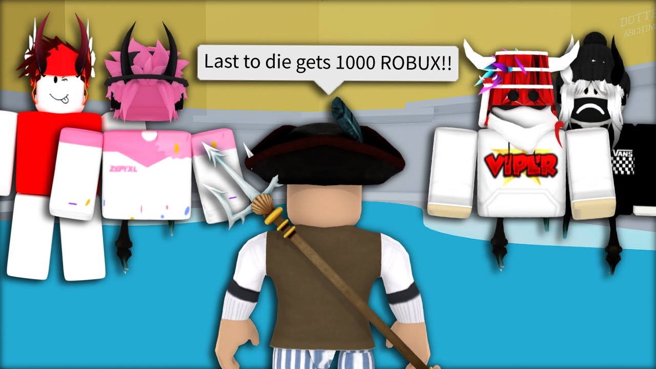 Last to DIE in Tower of Hell Wins $1,000 ROBUX (ROBLOX)
