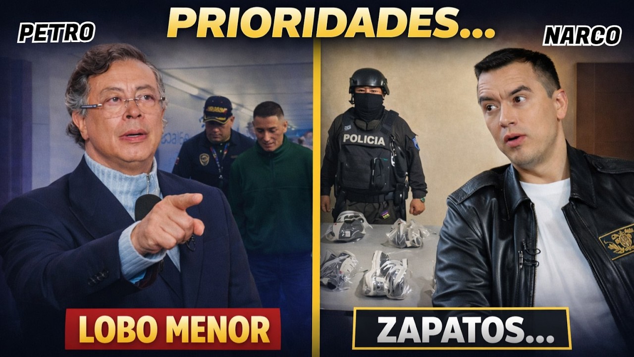 GUSTAVO PETRO HUMILLA A DANIEL NOBOA: Uno captura criminales y el otro captura zapatos