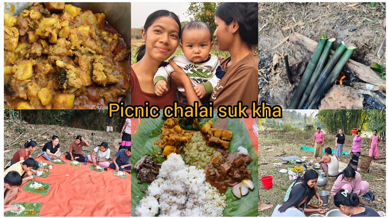 Village picnic 🧺 2nd time in this year2026|| #Tripuri Dish #dailyvlog #youtubevideo #villagevlog 