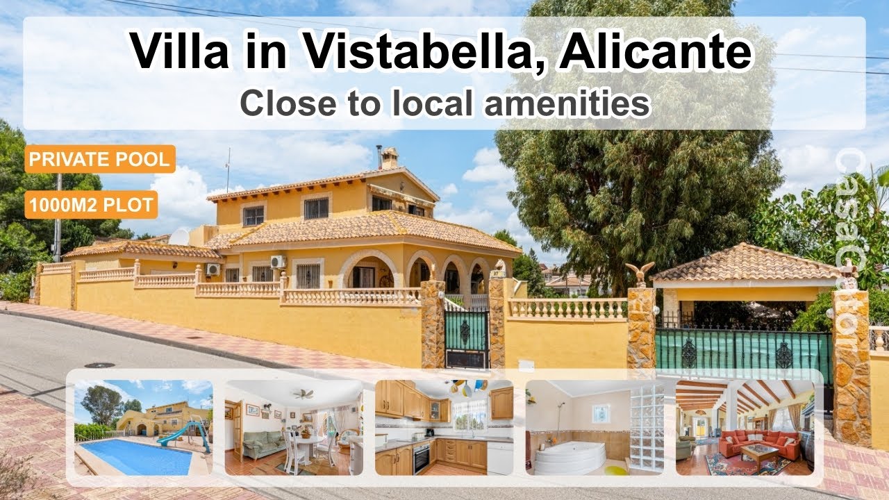 ☀️ Villa with 4 bedrooms and 3 bathrooms in Vistabella, Alicante  🌴