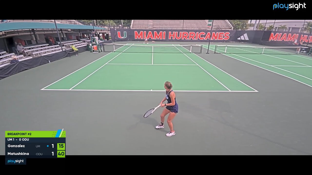 Women's singles 2 -  ODU v MIAMI -  18 03 26 (Incomplete)