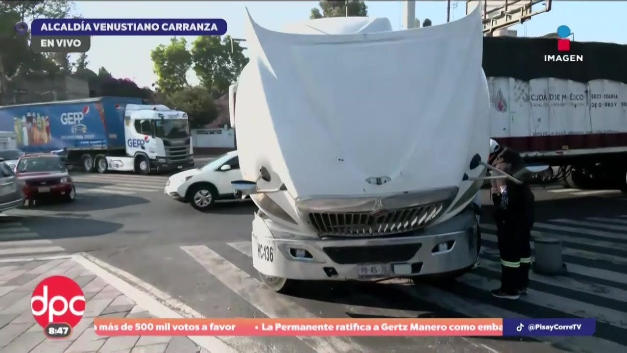 Tráiler descompuesto provoca caos vial en la alcaldía Venustiano Carranza | DPC con Paola Rojas
