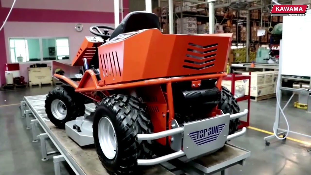 รถตัดหญ้านั่งขับ ระบบขับเคลื่อน 4 ล้อ 4WD 