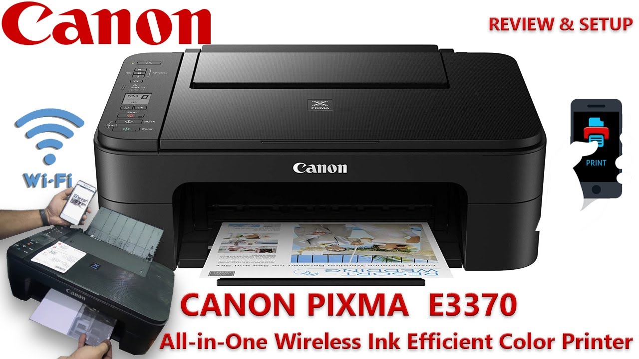 canon pixma ink efficient e3370 configure