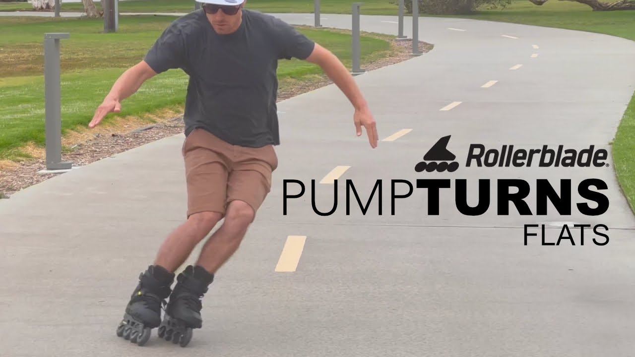 pump turns on rollerblades summer ski training (skate to ski)