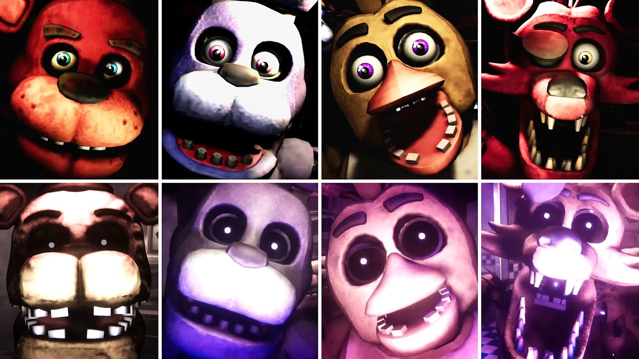FNAF 1 Rewritten V2.0 - All Jumpscares update