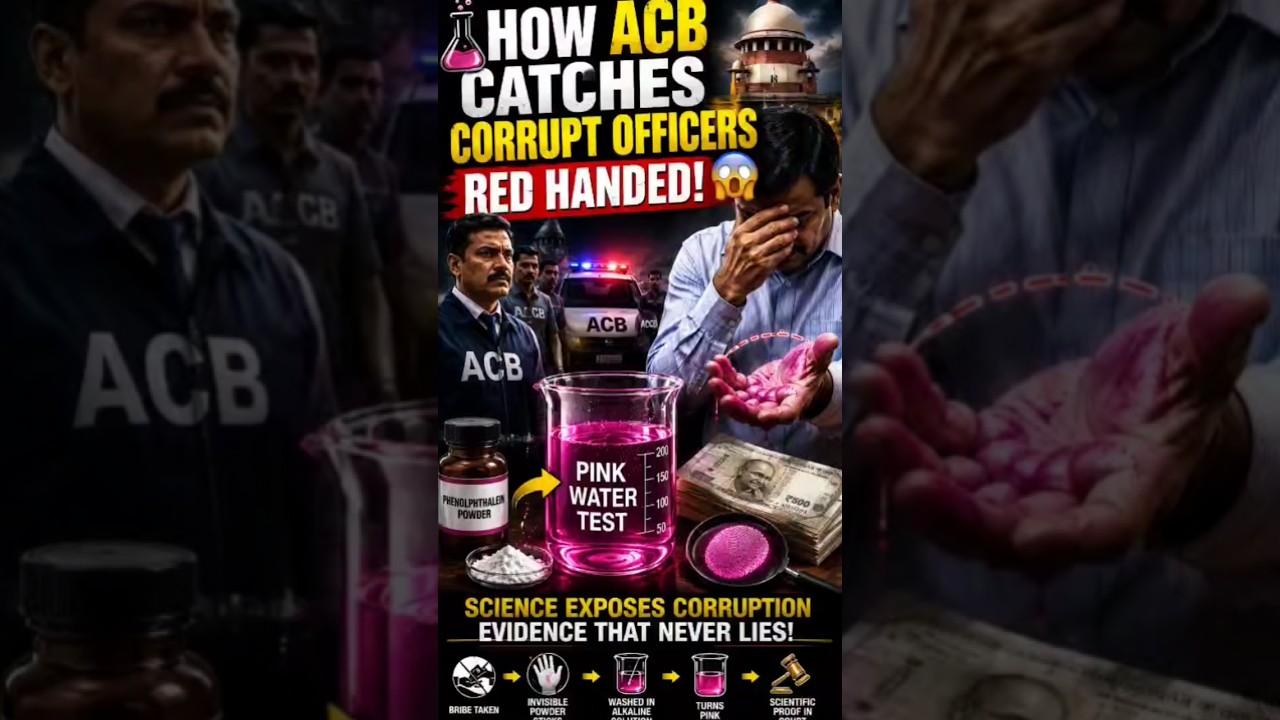 🧪 How ACB Catches Corrupt Officers Red Handed! 😱 | Pink Water Test Explained