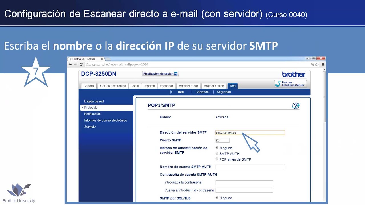 Escanear directo a e-mail (con servidor)