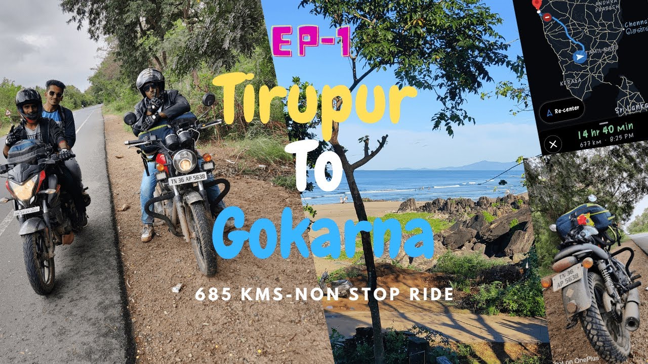 Tirupur To Gokarna Bike Trip With Friends In Thunderbird 350X And Pulsar Ns200