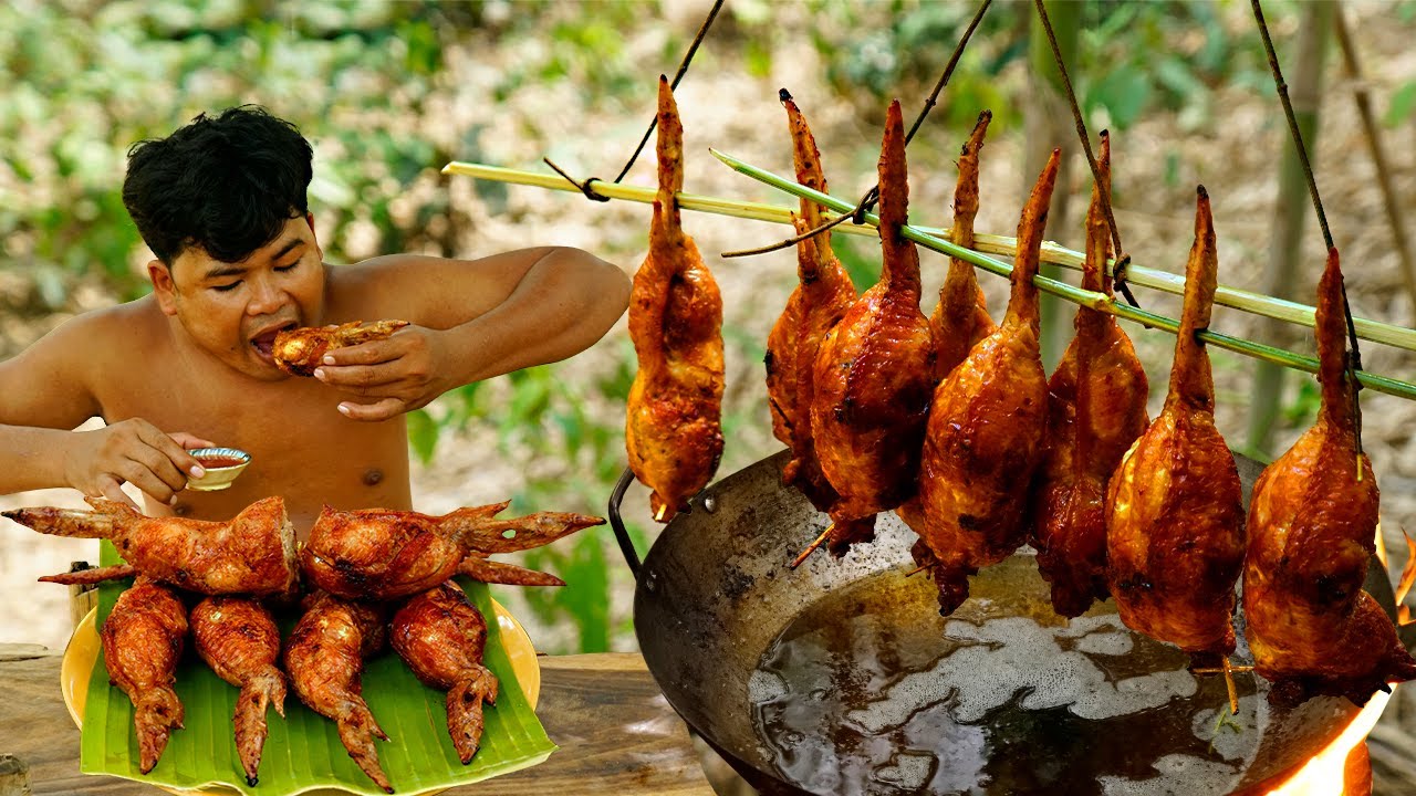 Cooking KebabsChicken Recipe, Chicken Wings Kebabs Make Delicious Eating With Hot Chili Sauce