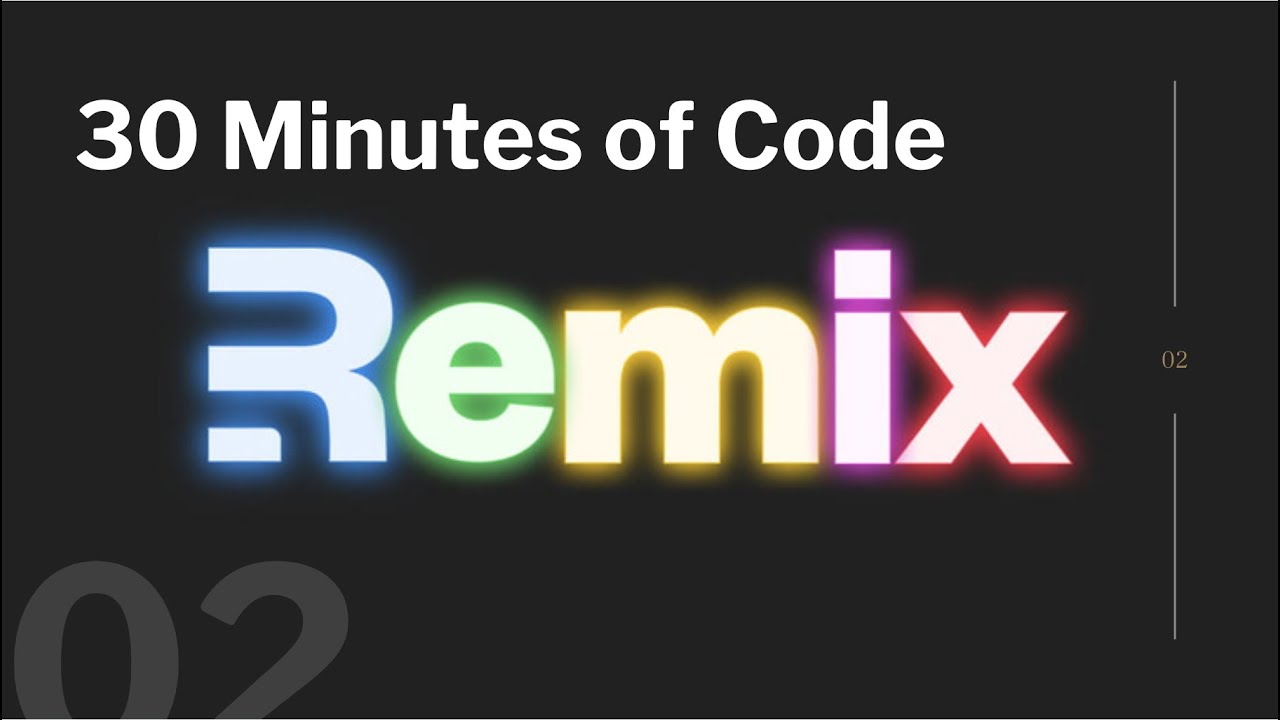30 Minutes of Code - S02E01: Remix: Introdução e criação do projeto