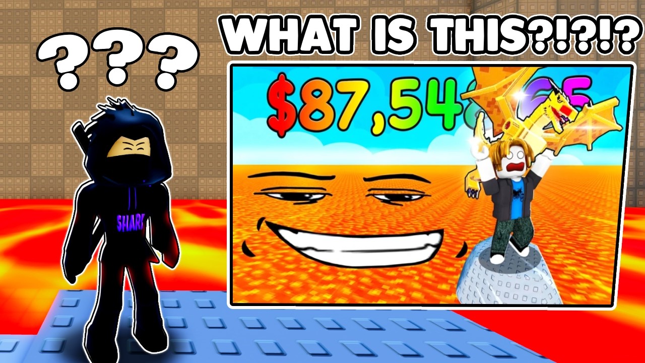 CAYLUS MADE A ROBLOX GAME (Survive LAVA for Brainrots)