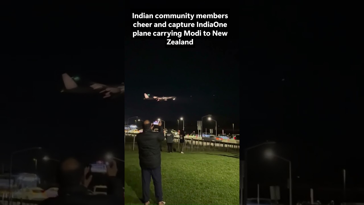 IndiaOne carrying Modi cheered by Indian Community Members in New Zealand