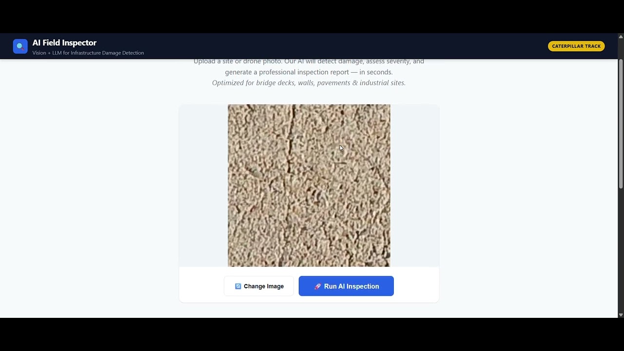 AI Field Inspector | Vision + LLM for Infrastructure Damage Inspection