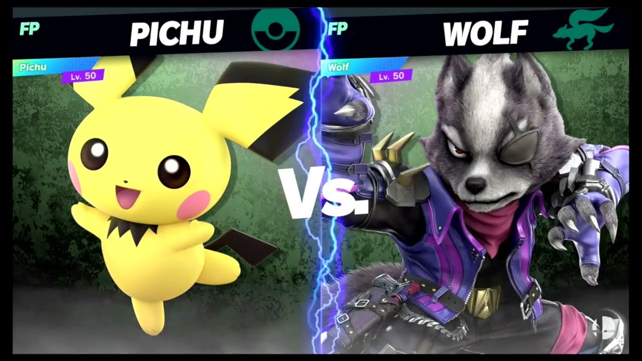 Super Smash Bros Ultimate Amiibo Fights – Pichu vs the World #42 Pichu vs Wolf