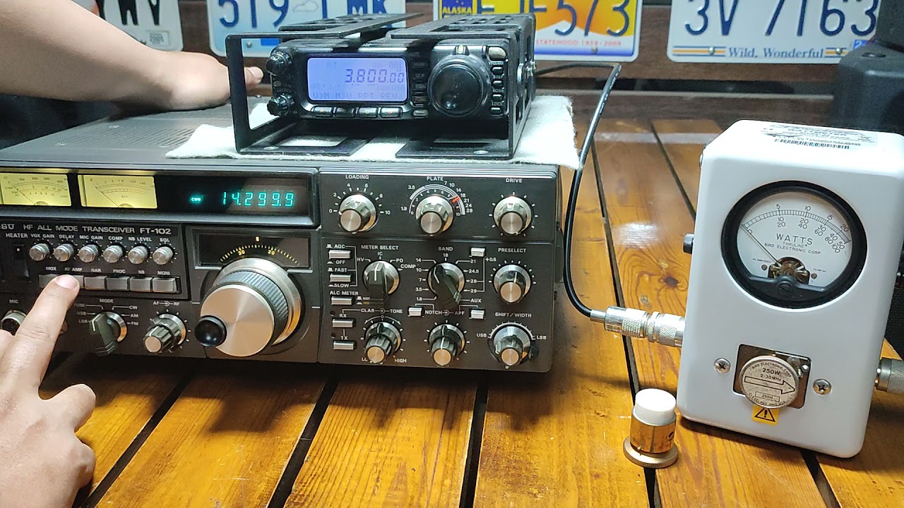 YAESU FT-102 HF All Mode Transceiver - TX Power Output Test