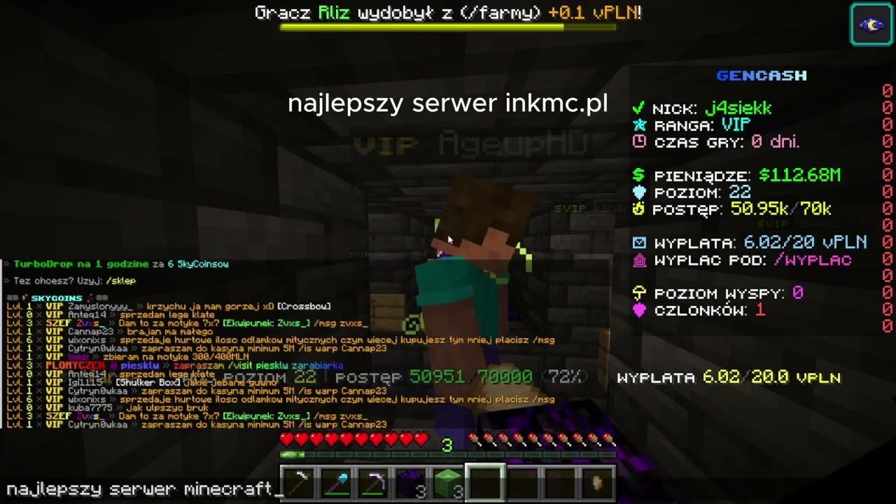 Inkmc.Pl - Najlepszy serwer minecraft GenCash