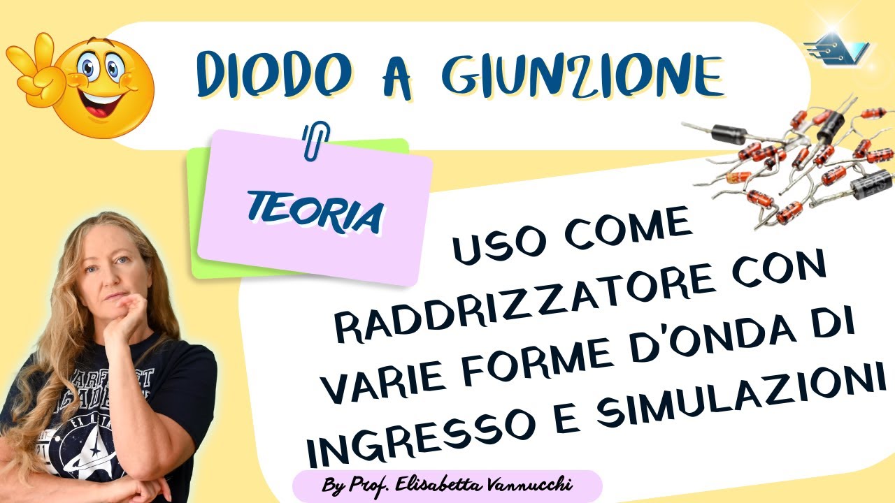 Il diodo a giunzione: uso come raddrizzatore con varie forme d'onda di ingresso e simulazioni
