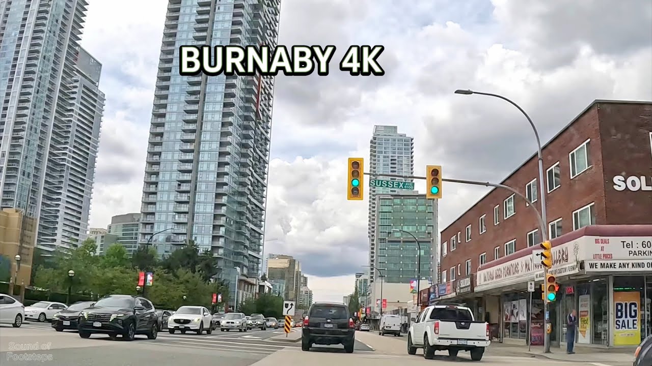BURNABY 4K HDR- Ambient Drive Tour/KINGSWAY/British Columbia,Canada 🇨🇦