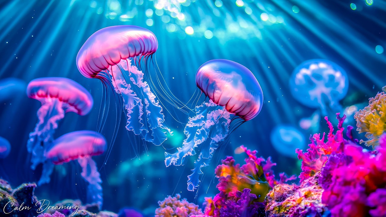 The Best Jellyfish Aquarium for Deep Sleep - FALL ASLEEP IMMEDIATELY - Melatonin Release #6