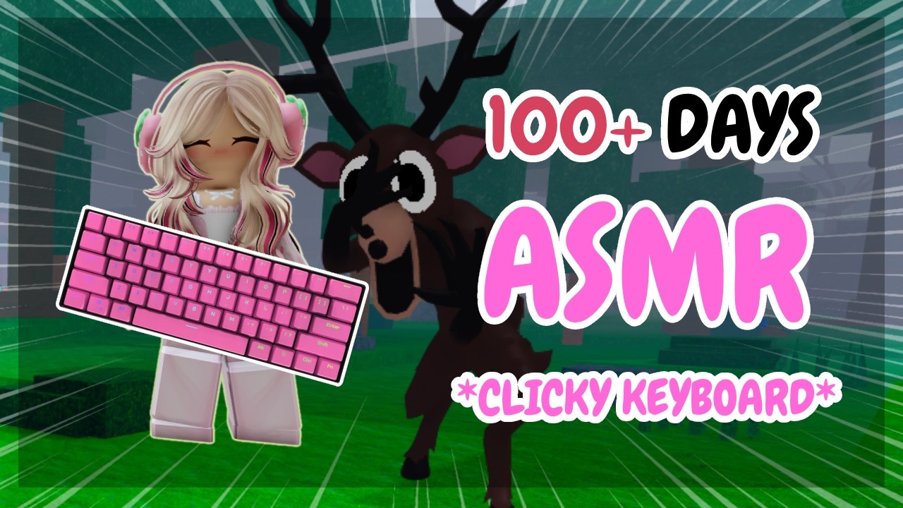 Surviving 99 Nights in the Forest but It's *CLICKY* Keyboard ASMR 🌲⌨️