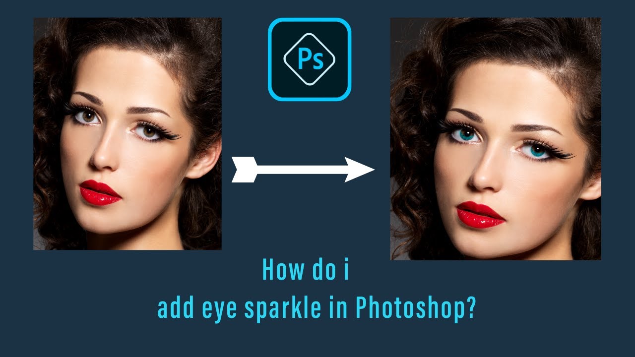 How to  add eye sparkle in Photoshop !