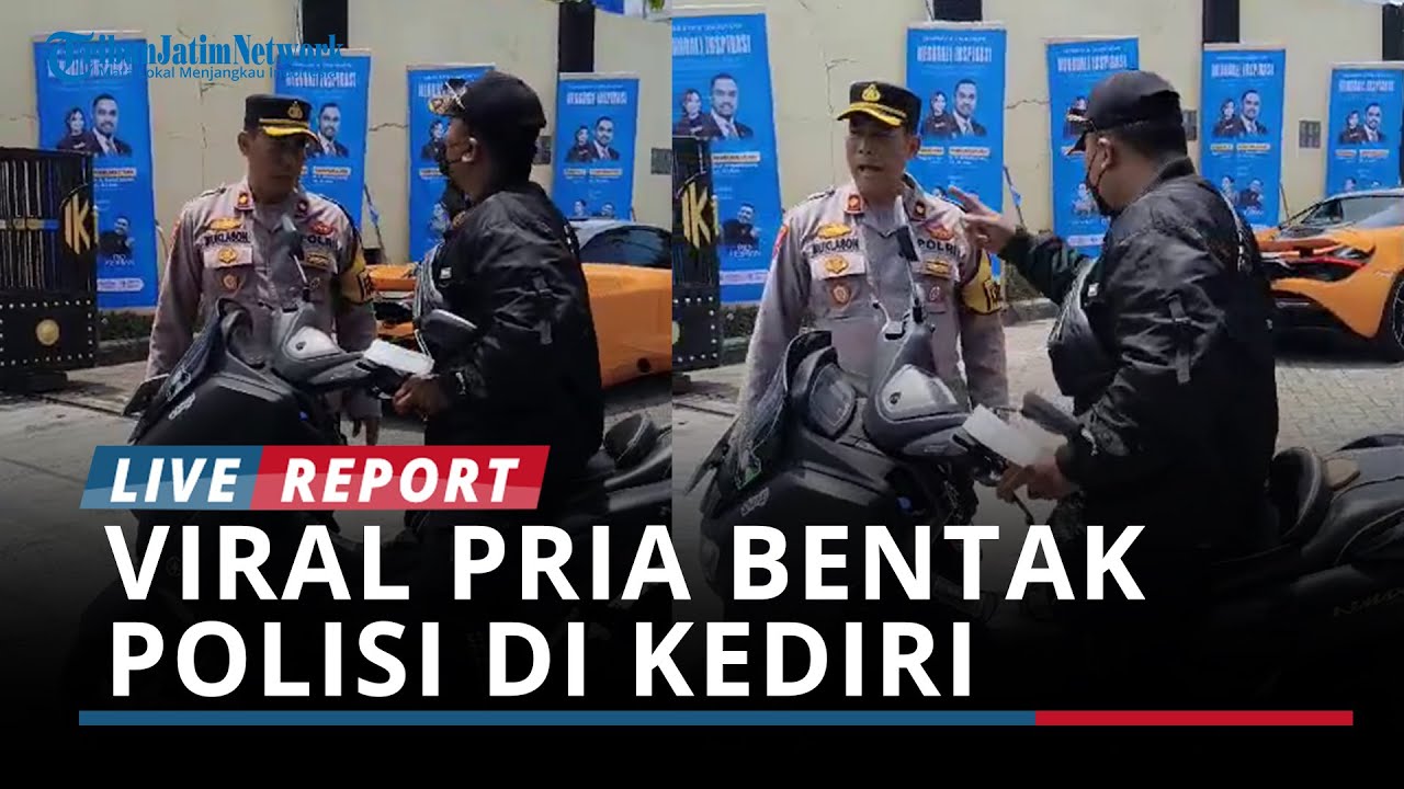 Viral Pria Bentak Polisi di Kediri, Terungkap Alami Gangguan Kejiwaan, Sekarang Dibawa ke RSJ Lawang